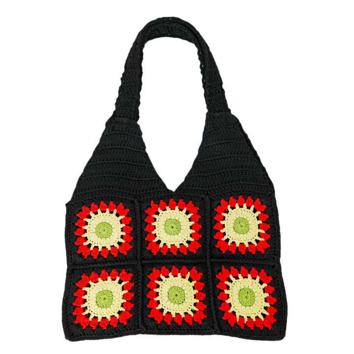 Crochet handbag with retro pattern Kalsten