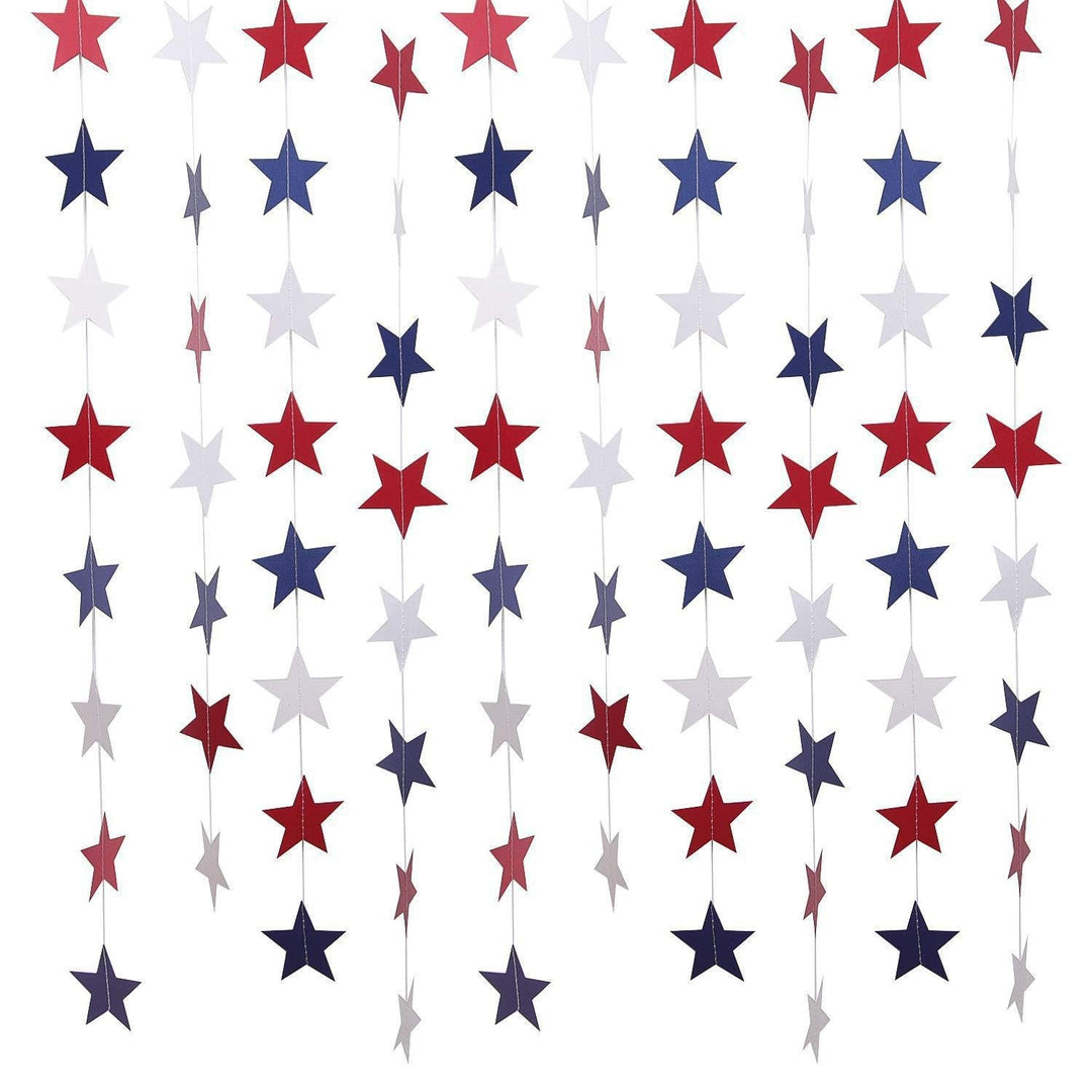 Unisex multi-piece party decoration set with paper fans pom poms bunting garland Kalsten
