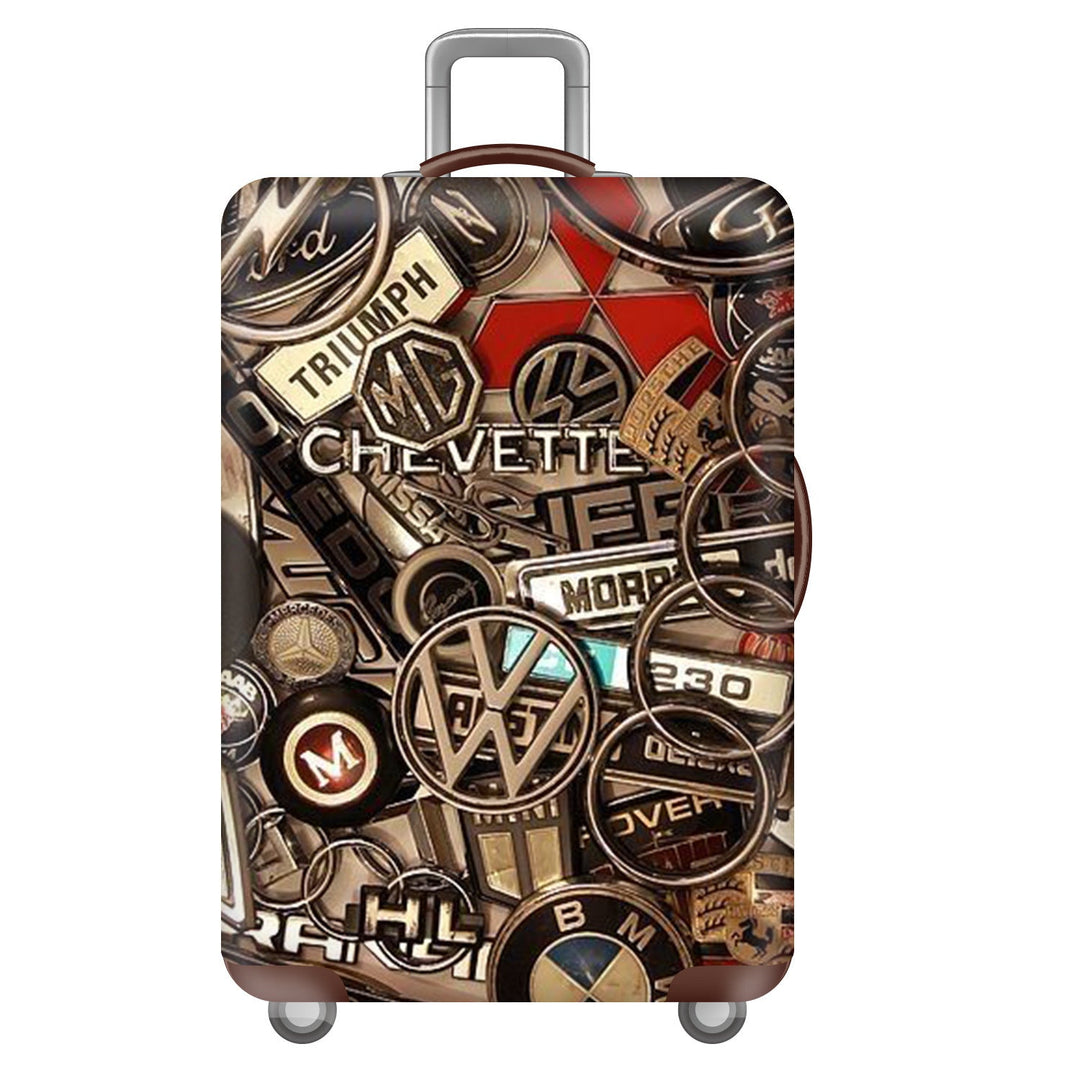 Unisex nan robust Hartschalen luggage with polycarbonate outer shell and car emblem motif Kalsten