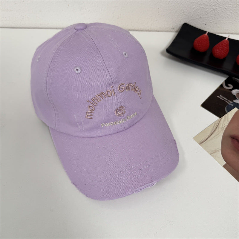 Women's Embroidered Casual Sun Protection Cap Kalsten