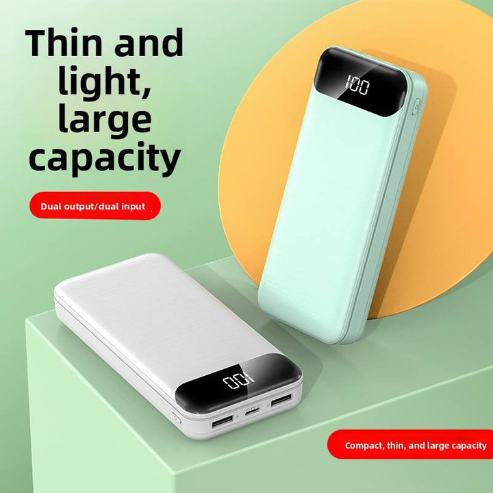 Ultra-Slim Power Bank with LCD Display and Fast Charging Function Kalsten