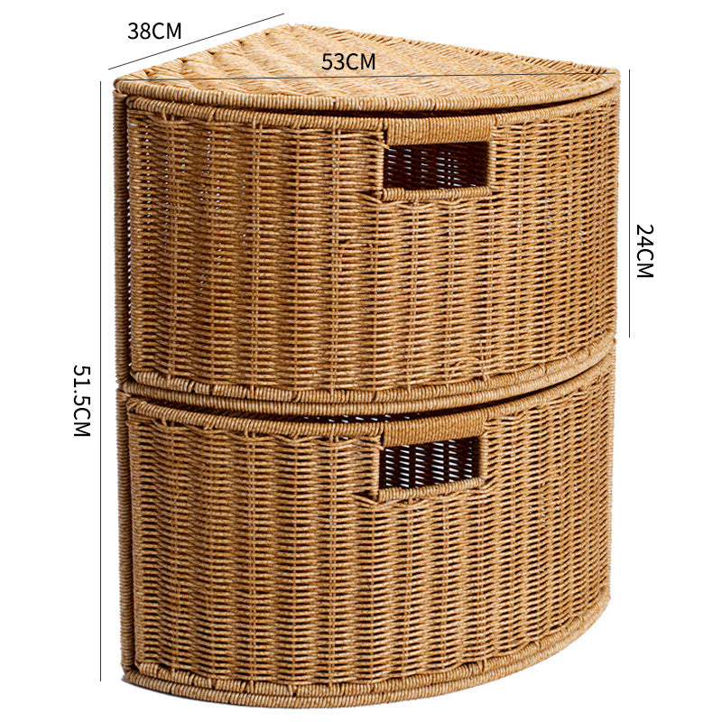 Corner Woven Storage Shelf Kalsten