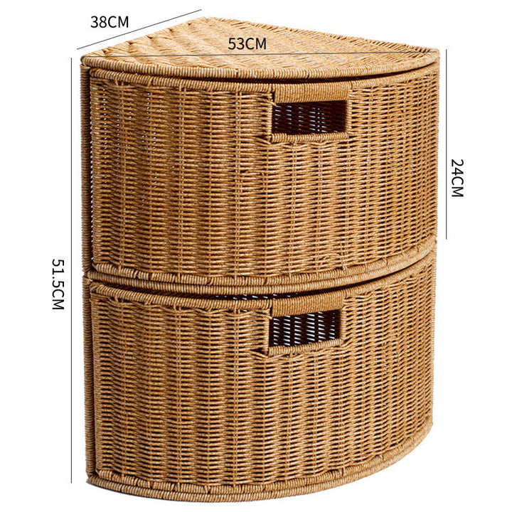 Corner Woven Storage Shelf Kalsten