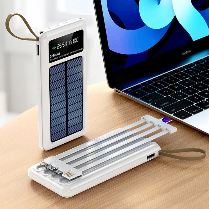Solar-powered power bank with digital display and innovative fast charging function Kalsten