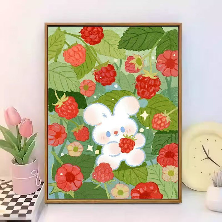 Cute Bunny-Themed Canvas Wall Art Kalsten