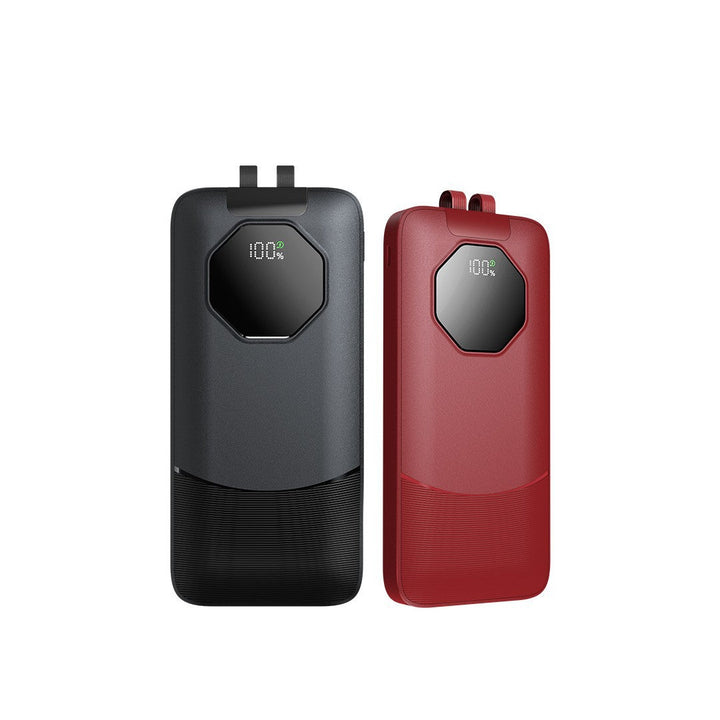 Portable power bank with water-repellent surface and digital charge status indicator Kalsten