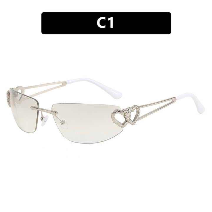 Women's Cat-Eye Sunglasses with Unique Heart Design and Protective UV Filter Kalsten