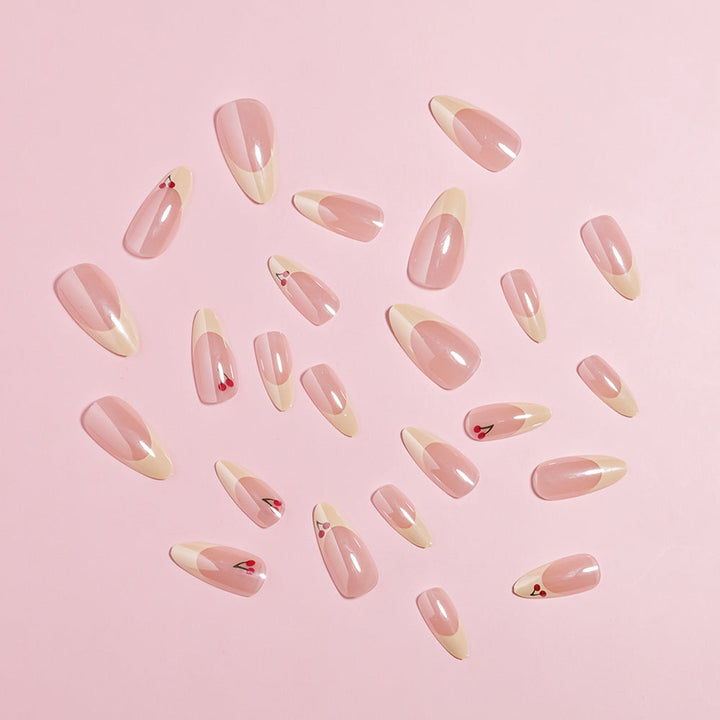 Cherry Blossom Accent Press-On Nails Kalsten