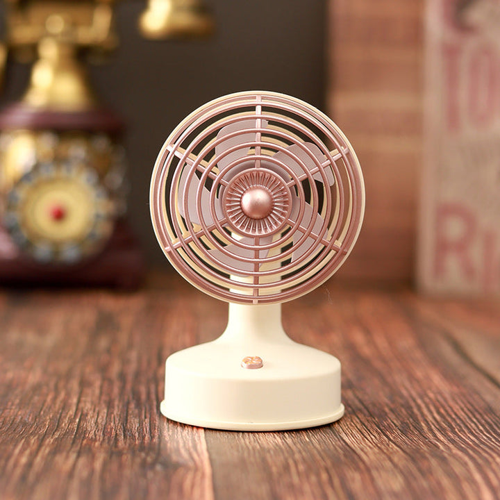 Unisex nan compact portable USB rechargeable mini desk fan with adjustable tilt Kalsten