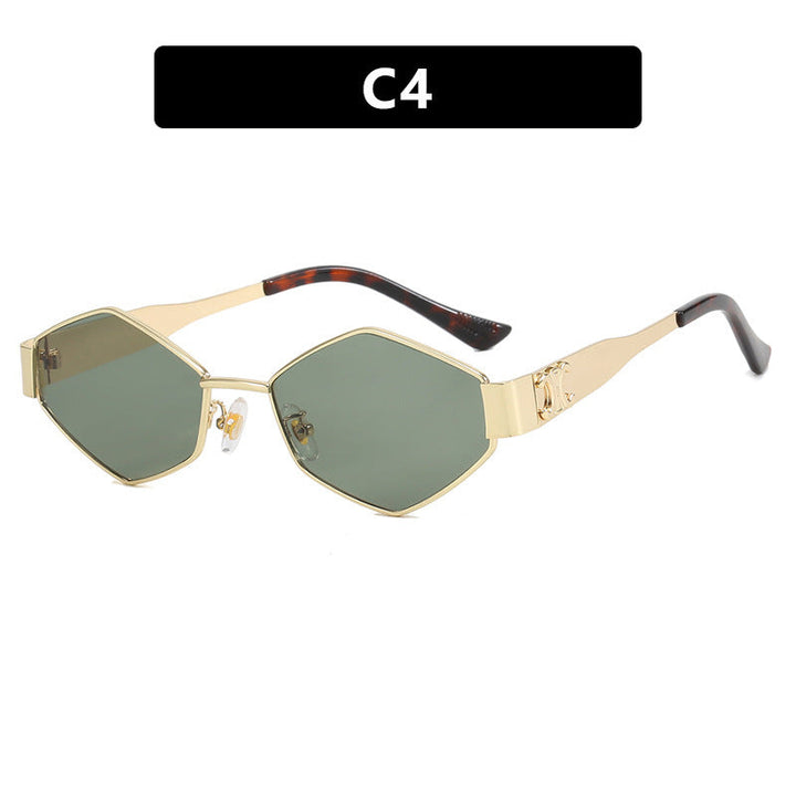 Women's fashionable sunglasses with unique hexagonal frame Kalsten