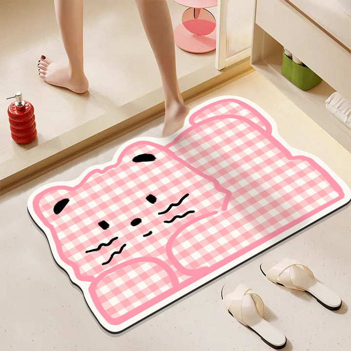Playful Hamburger-Themed Bath Mat Kalsten