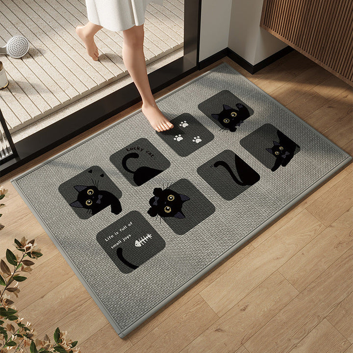 Elegant Modern Bathroom Mat Kalsten