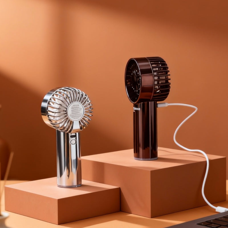 Women's portable spray fan with USB connection and ergonomic handle Kalsten