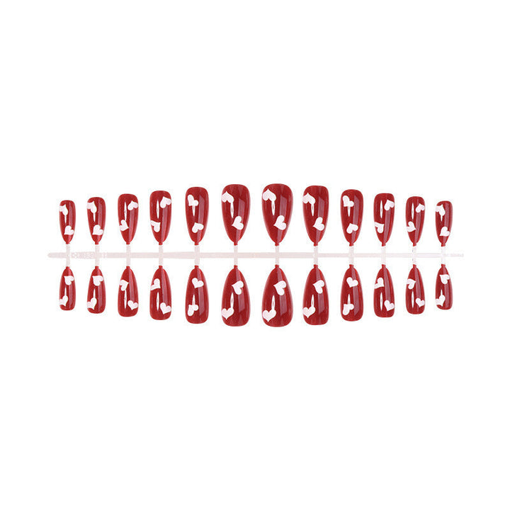 Heart Design Press-On Nail Set Kalsten