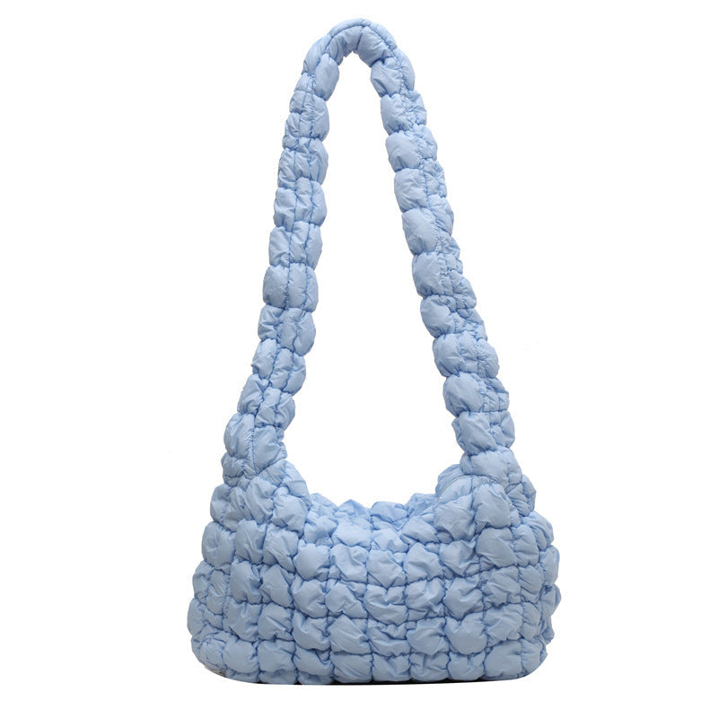 Textured Quilted Shoulder Bag Kalsten