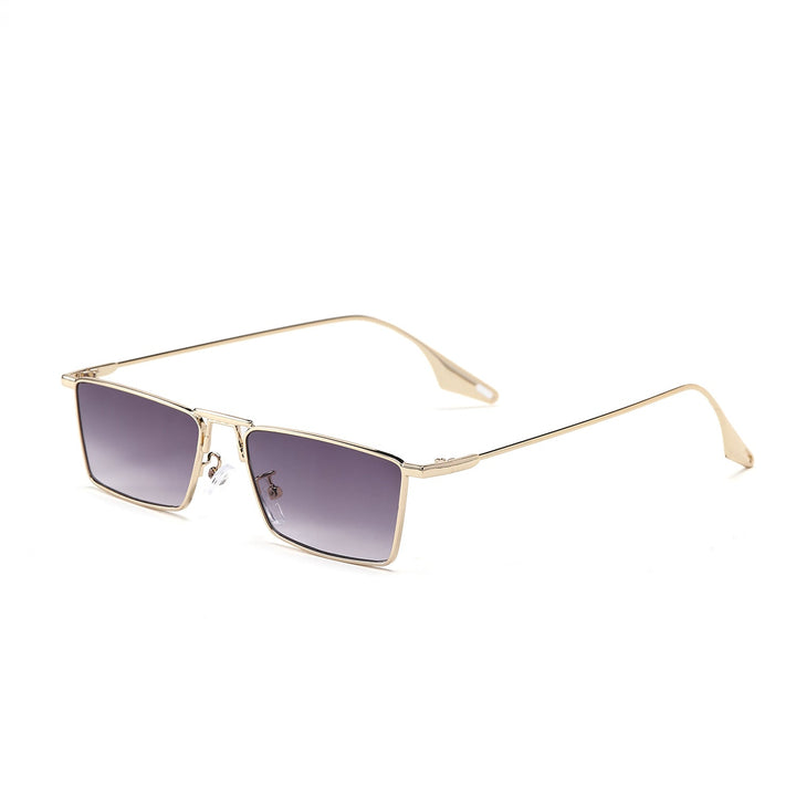 Women's elegant square sunglasses with narrow metal frame and UV protection Kalsten
