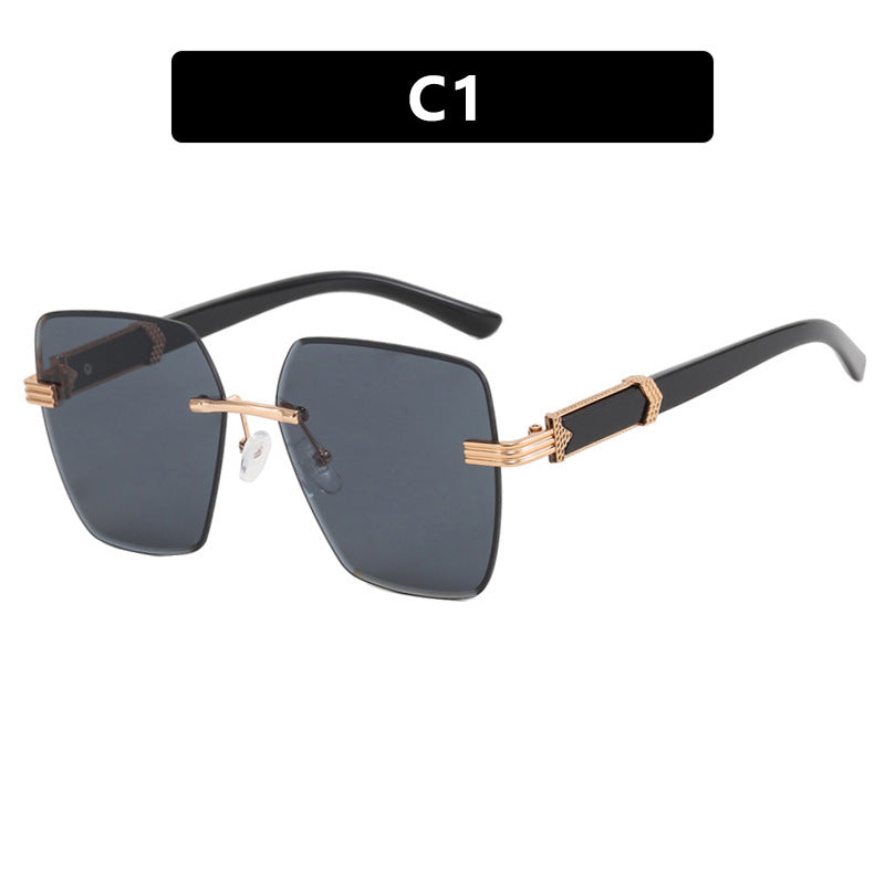 Women's trendy square sunglasses with glamorous accents and UV protection Kalsten