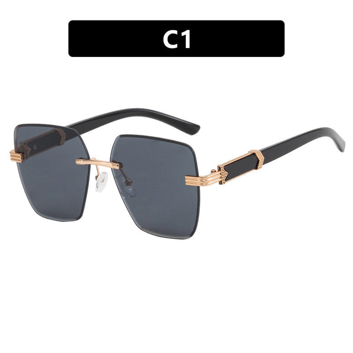 Women's trendy square sunglasses with glamorous accents and UV protection Kalsten