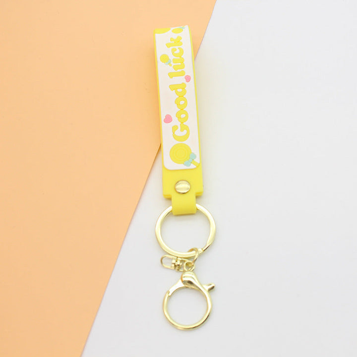Unisex keychain with motivating lucky saying Kalsten