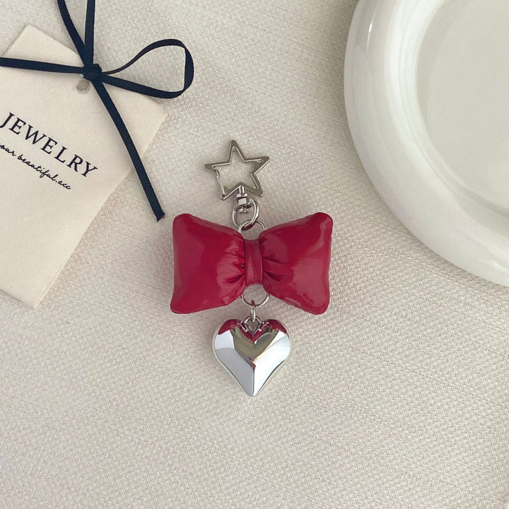 Bow-Shaped Charm Keychain Kalsten