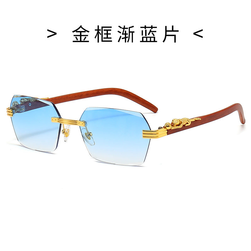 Ladies Designer Sunglasses with Artistic Wooden Frame and Elegant Glass Elements Kalsten