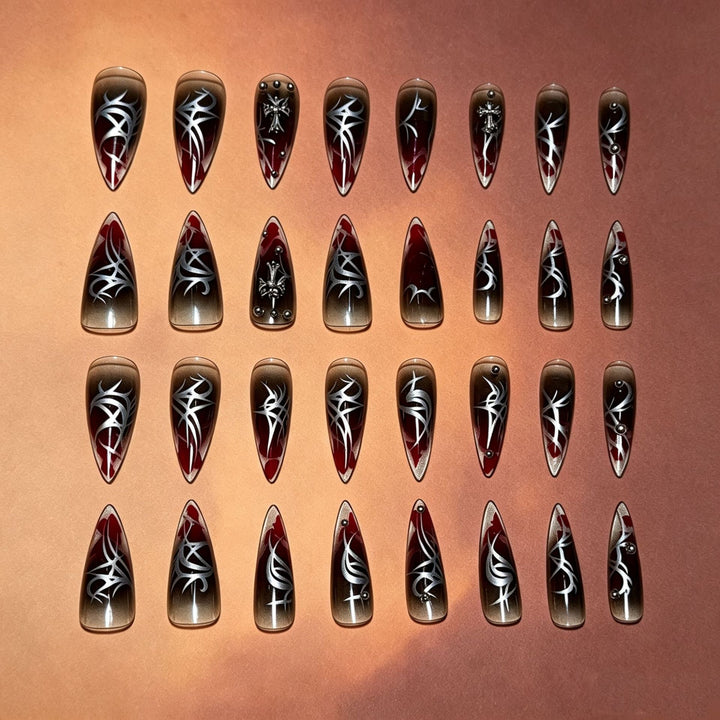 Artistic Gothic Press-On Nail Tips Kalsten