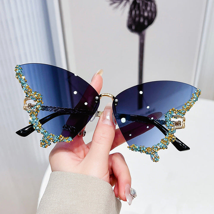 Women's extravagant sunglasses with sparkling butterfly design Kalsten