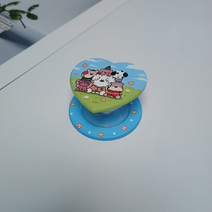 Heart-Shaped Character Phone Grip Kalsten