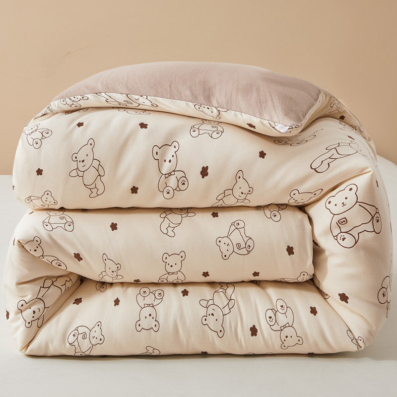 Women's cozy blanket with lovely bear pattern Kalsten