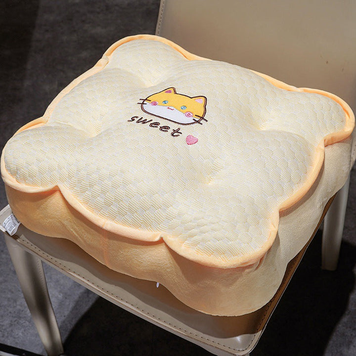 Plush comfort seat cushion with cute animal motif Kalsten