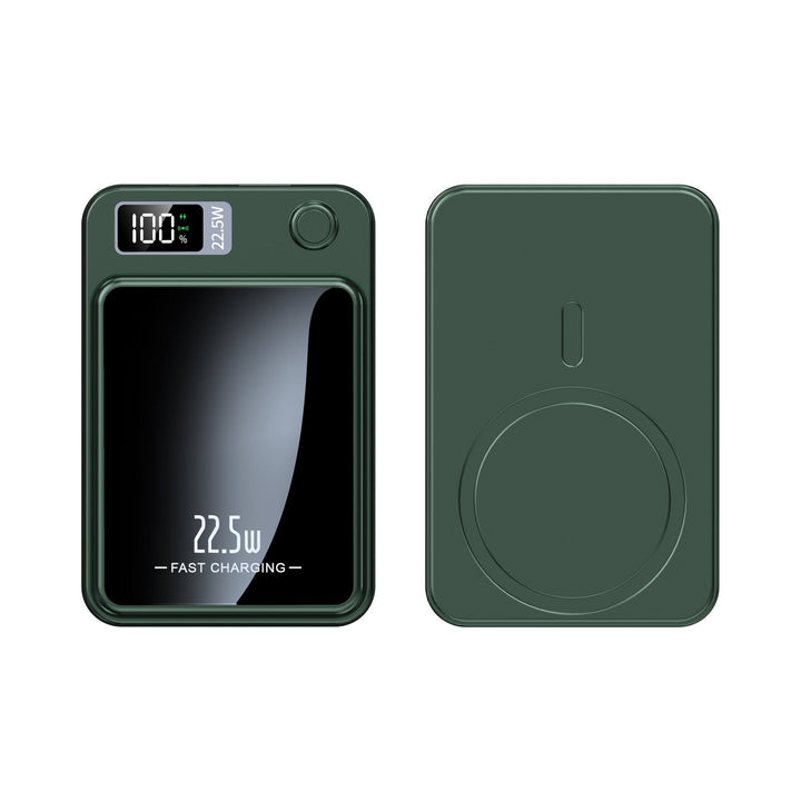 Portable charger with wireless fast charging capability and digital display Kalsten