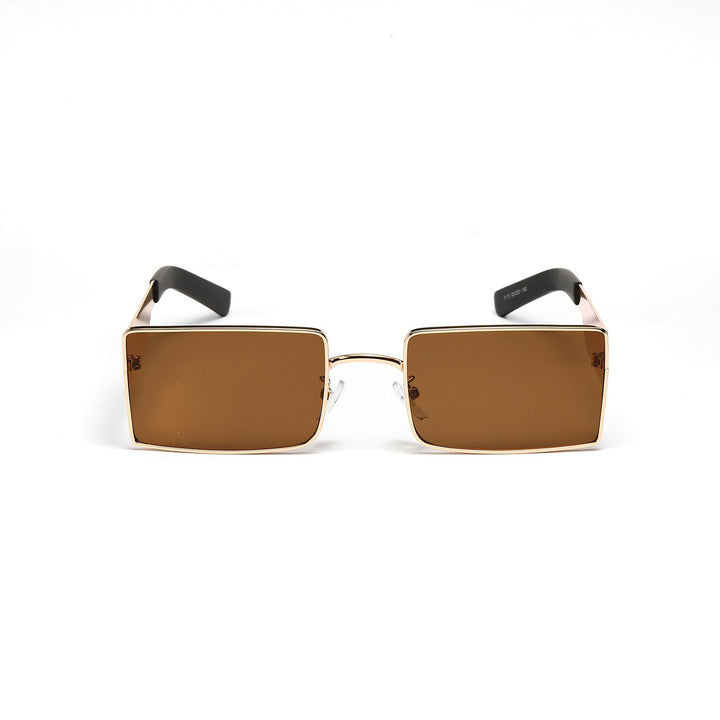 Ladies stylish rectangular sunglasses with modern metal frame Kalsten