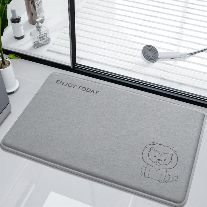 Cute Inspirational Lion Bath Mat