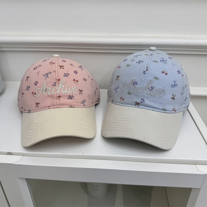 Women's Floral-Embroidered Baseball Cap Kalsten