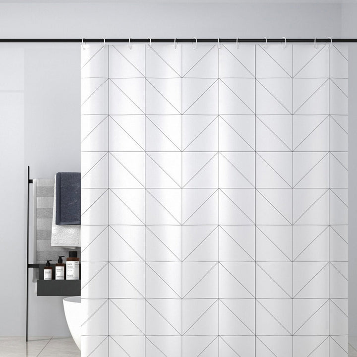 Modern Geometric Pattern Shower Curtain Kalsten