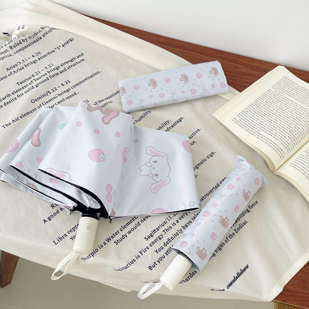 Women's Automatic Folding Umbrella with Playful Animal Design Kalsten