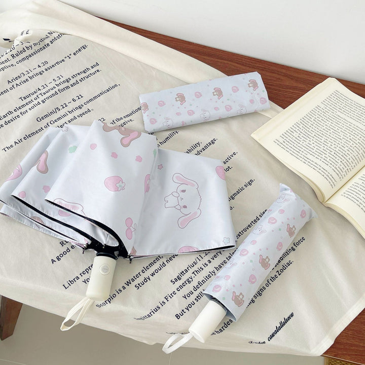 Women's Automatic Folding Umbrella with Playful Animal Design Kalsten