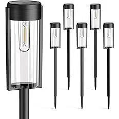 LED Garden Stake Lantern With Frosted Acrylic Panel And Weatherproof Metal Frame Kalsten