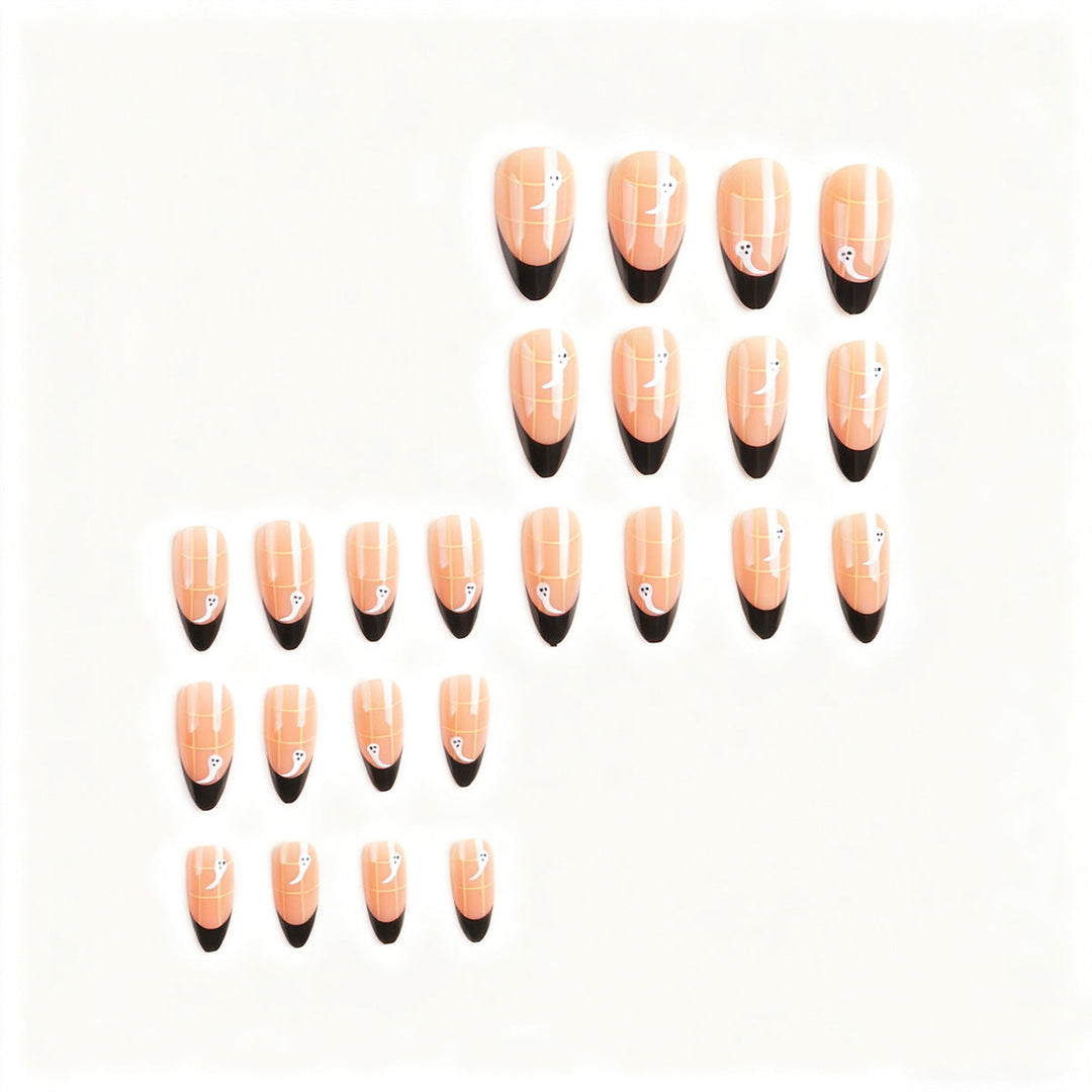 Artistic Ghost-Themed Press-On Nail Tips Kalsten