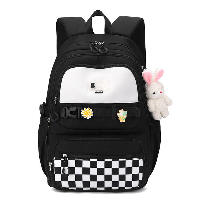 Cute school backpack with playful charms Kalsten