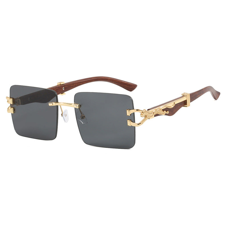 Ladies elegant square sunglasses with high-quality wooden frame Kalsten