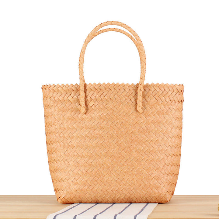 Braided Tote Bag with Sturdy Carry Handles Kalsten