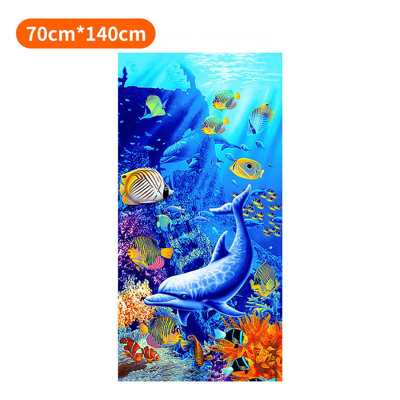 Beach towel with colorful stripe pattern Kalsten