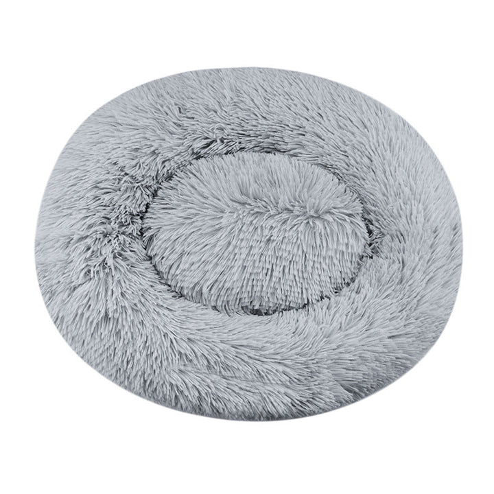 Luxurious Plush Round Dog Bed