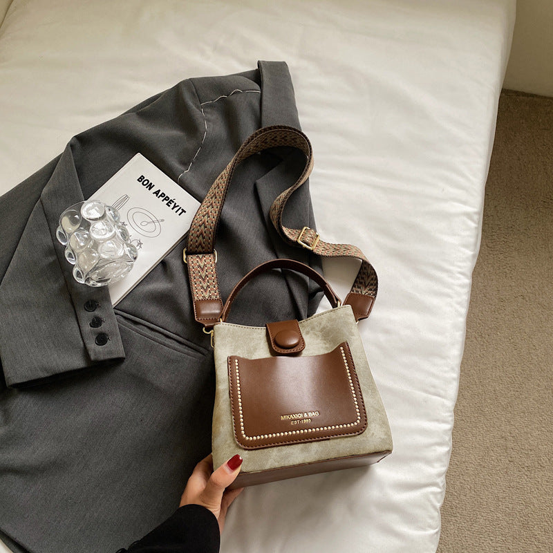 Chic Structured Mini Bucket Bag Kalsten