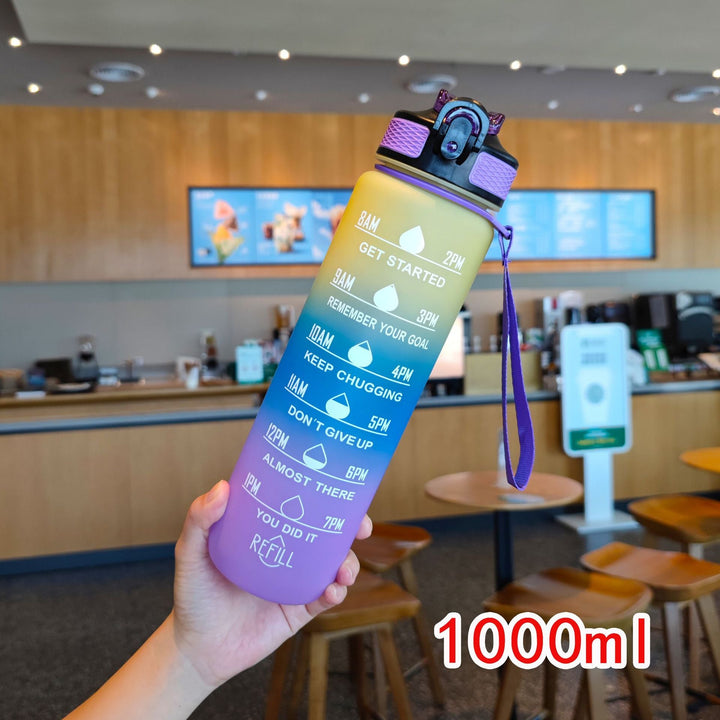 Ladies motivating water bottle with time markings Kalsten