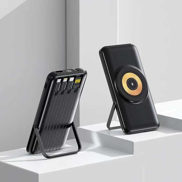 Multifunctional power bank with wireless charger and integrated stand Kalsten