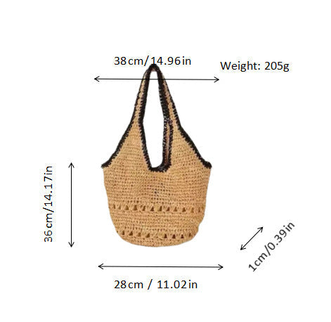 Macrame Beach Bag in Elegant Boho Design Kalsten