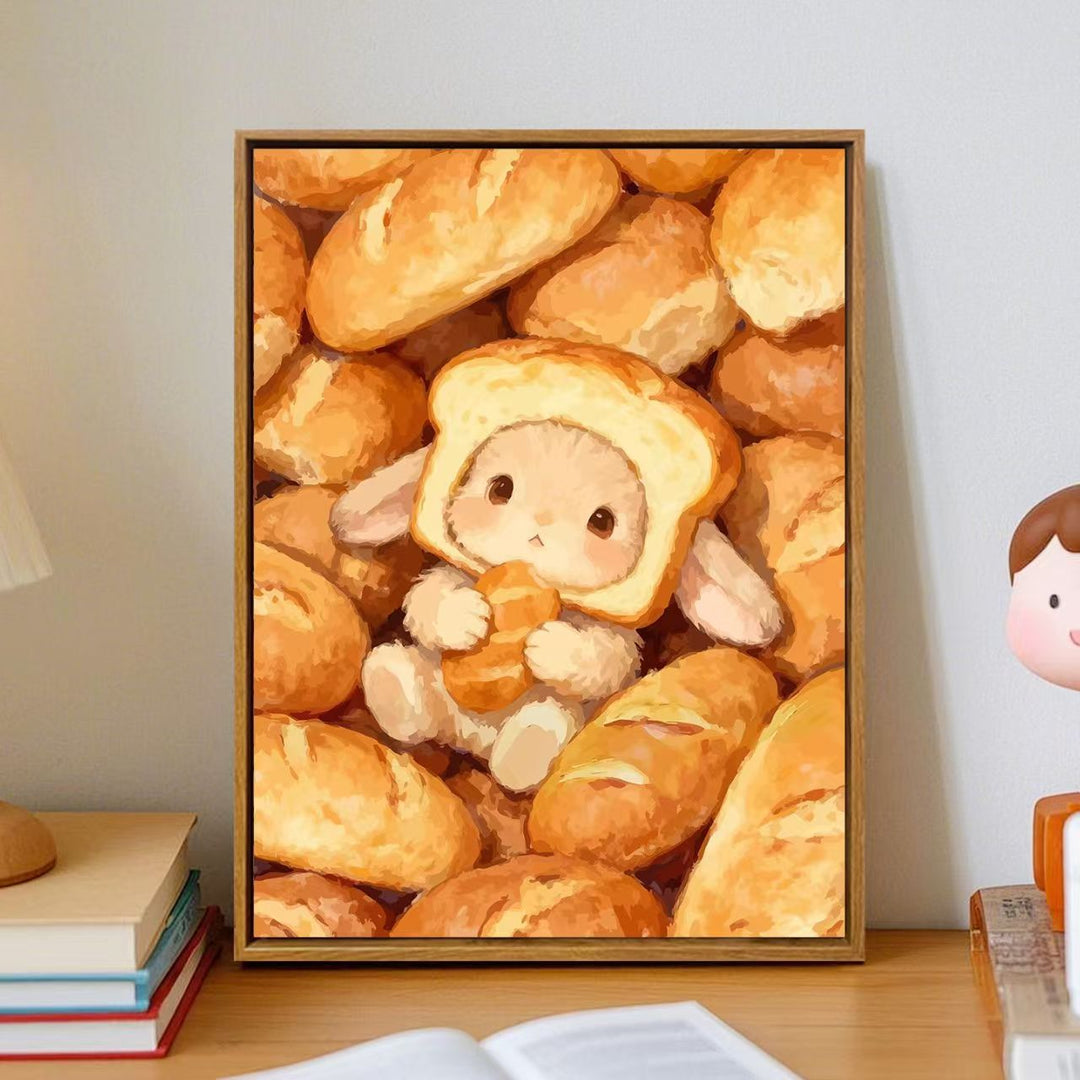 Cozy Cartoon Bunny Wall Art Kalsten