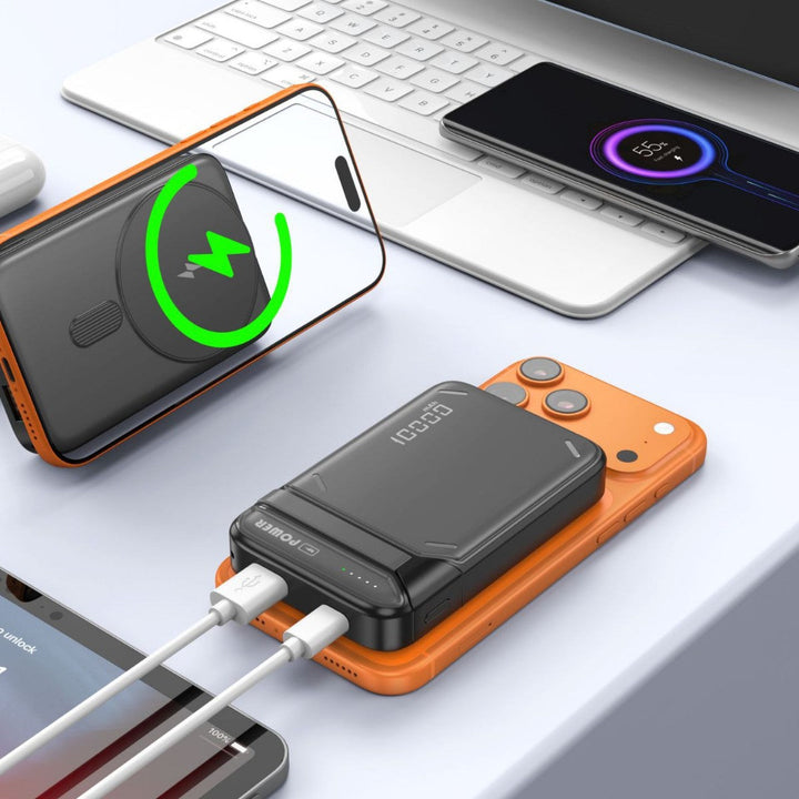 Wireless power bank with inductive fast charger and smart charging indicator Kalsten
